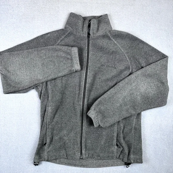 Columbia Benton Springs Full Zip Fleece Jacket Gray Women's Size Large - Picture 2 of 7